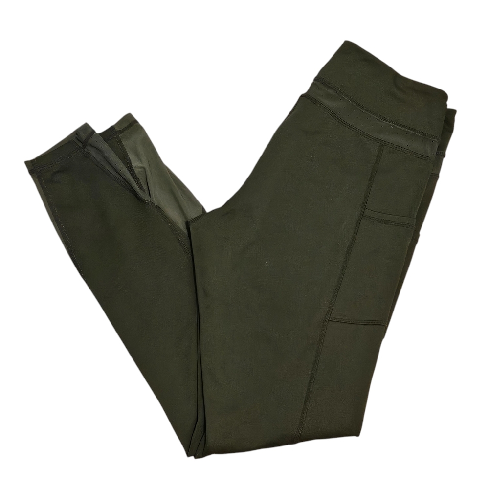 Joe Fresh Army Green Mesh Detail Legging